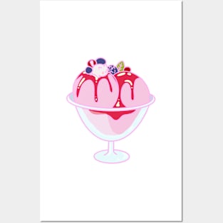 Cat sundae Posters and Art